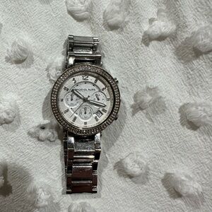 Michael Kors Metallic Silver Watch